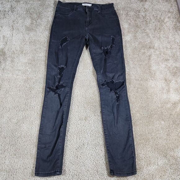 Pacsun Pants Womens 26 Black Denim Jeans Mid Rise Jegging Ladies 28x28 #40 - Picture 1 of 11